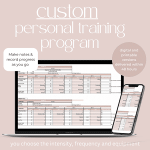 Custom 4-Week Personal Training Program